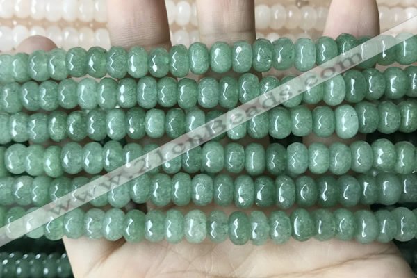 CCN5156 15 inches 5*8mm faceted rondelle candy jade beads