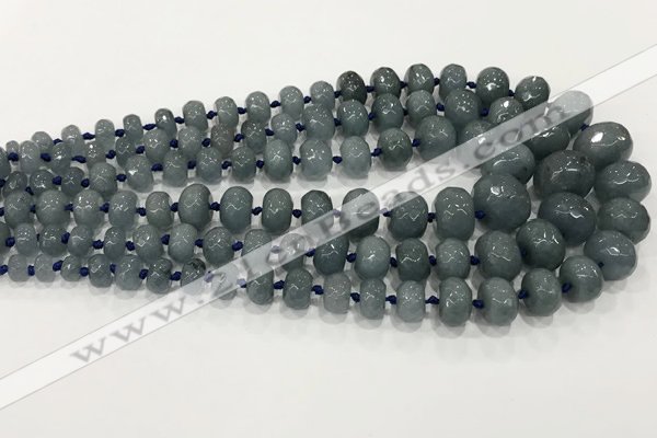 CCN5176 5*8mm - 14*20mm faceted rondelle candy jade beads