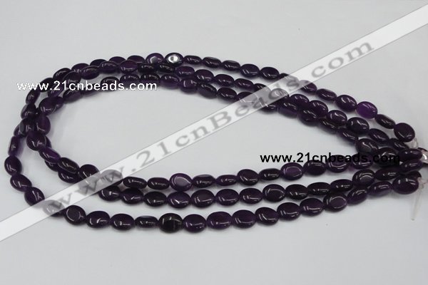 CCN519 15.5 inches 8*10mm oval candy jade beads wholesale