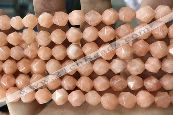 CCN5234 15 inches 8mm faceted nuggets candy jade beads