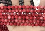 CCN5240 15 inches 8mm faceted nuggets candy jade beads