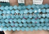 CCN5245 15 inches 8mm faceted nuggets candy jade beads