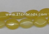 CCN525 15.5 inches 10*14mm oval candy jade beads wholesale