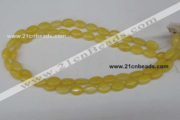 CCN525 15.5 inches 10*14mm oval candy jade beads wholesale