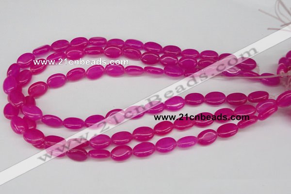 CCN527 15.5 inches 10*14mm oval candy jade beads wholesale