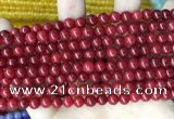 CCN5280 15 inches 6mm round candy jade beads Wholesale