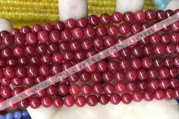 CCN5280 15 inches 6mm round candy jade beads Wholesale