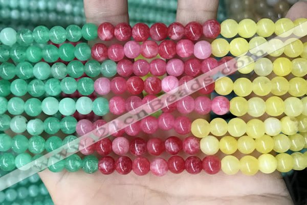 CCN5297 15 inches 6mm round candy jade beads Wholesale