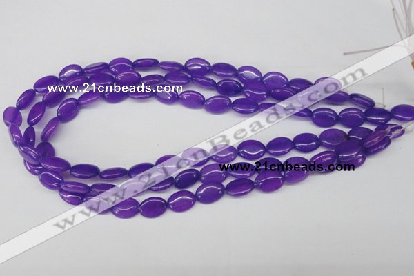 CCN530 15.5 inches 10*14mm oval candy jade beads wholesale