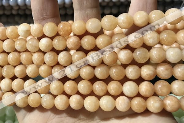 CCN5344 15 inches 8mm round candy jade beads Wholesale