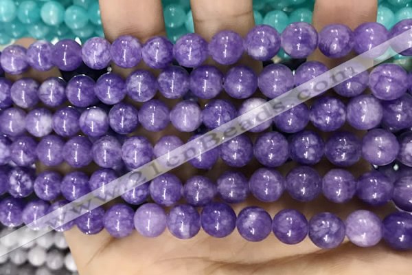 CCN5357 15 inches 8mm round candy jade beads Wholesale