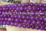 CCN5366 15 inches 8mm round candy jade beads Wholesale