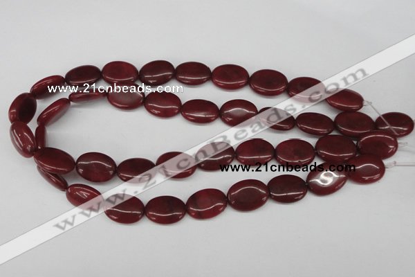 CCN537 15.5 inches 15*20mm oval candy jade beads wholesale