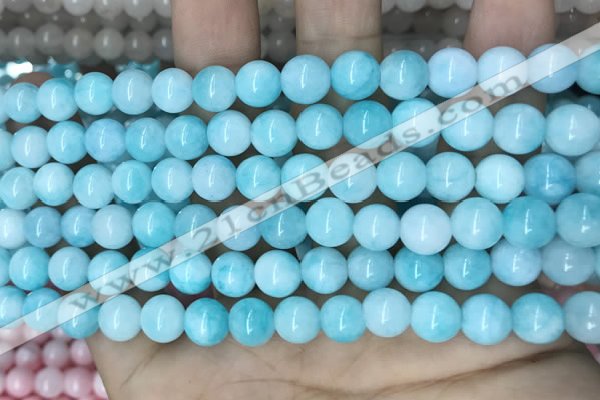 CCN5398 15 inches 8mm round candy jade beads Wholesale