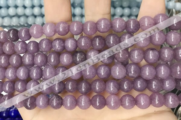 CCN5445 15 inches 8mm round candy jade beads Wholesale