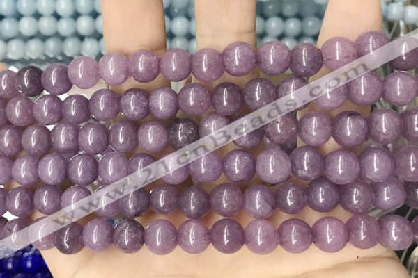 CCN5445 15 inches 8mm round candy jade beads Wholesale