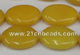 CCN545 15.5 inches 18*25mm oval candy jade beads wholesale