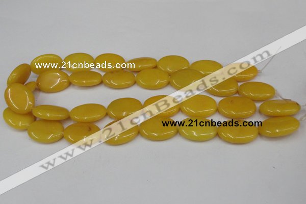 CCN545 15.5 inches 18*25mm oval candy jade beads wholesale