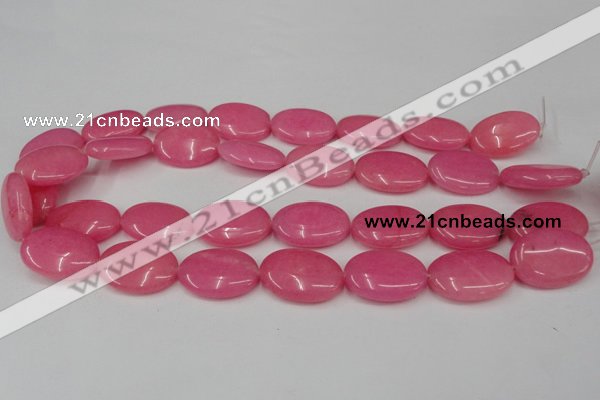 CCN546 15.5 inches 18*25mm oval candy jade beads wholesale