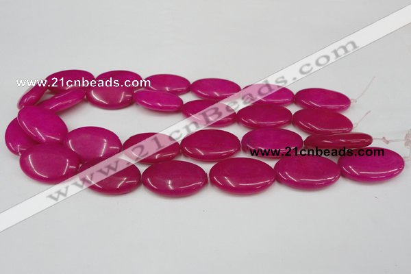 CCN551 15.5 inches 20*30mm oval candy jade beads wholesale