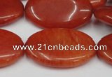 CCN552 15.5 inches 20*30mm oval candy jade beads wholesale