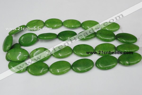 CCN553 15.5 inches 20*30mm oval candy jade beads wholesale