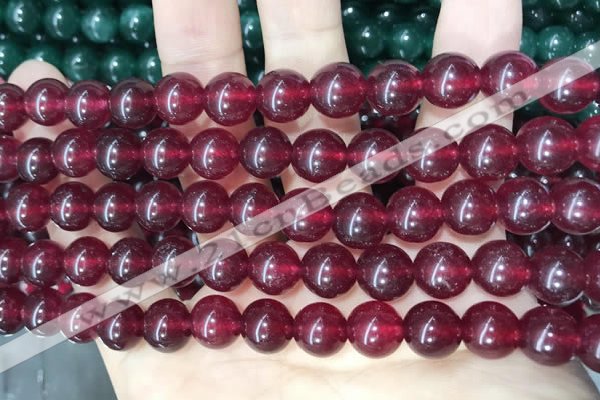 CCN5536 15 inches 8mm round candy jade beads Wholesale