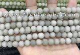 CCN5578 15 inches 8mm round matte candy jade beads Wholesale