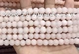 CCN5581 15 inches 8mm round matte candy jade beads Wholesale