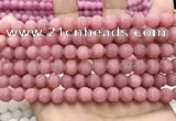 CCN5596 15 inches 8mm round matte candy jade beads Wholesale