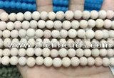 CCN5600 15 inches 8mm round matte candy jade beads Wholesale