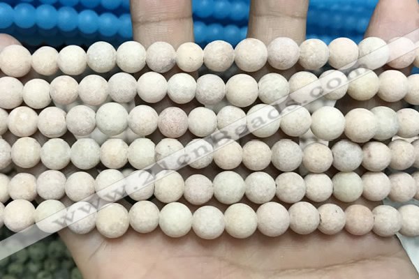 CCN5600 15 inches 8mm round matte candy jade beads Wholesale