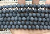 CCN5632 15 inches 8mm round matte candy jade beads Wholesale