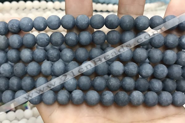 CCN5632 15 inches 8mm round matte candy jade beads Wholesale