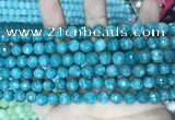 CCN5662 15 inches 8mm faceted round candy jade beads