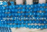 CCN5663 15 inches 8mm faceted round candy jade beads