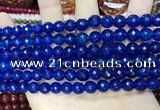 CCN5665 15 inches 8mm faceted round candy jade beads