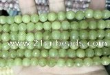 CCN5670 15 inches 8mm faceted round candy jade beads