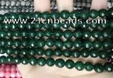 CCN5674 15 inches 8mm faceted round candy jade beads