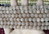 CCN5678 15 inches 8mm faceted round candy jade beads