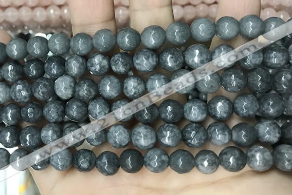 CCN5692 15 inches 8mm faceted round candy jade beads