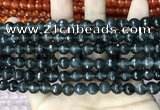 CCN5701 15 inches 8mm faceted round candy jade beads