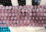 CCN5716 15 inches 8mm faceted round candy jade beads