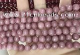CCN5718 15 inches 8mm faceted round candy jade beads