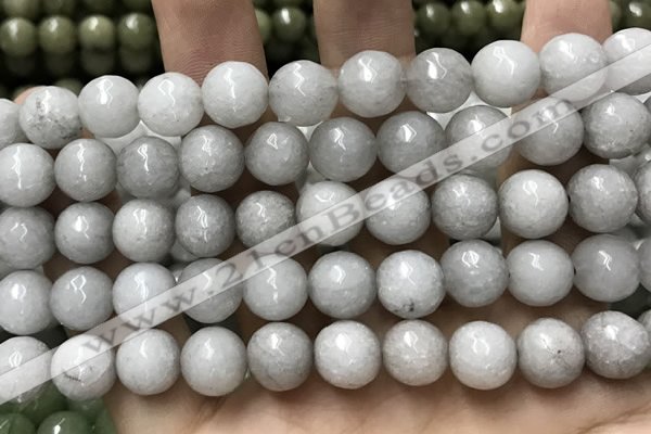 CCN5766 15 inches 10mm faceted round candy jade beads