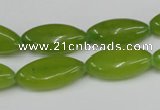 CCN577 15.5 inches 10*20mm marquise candy jade beads wholesale