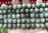 CCN5776 15 inches 10mm faceted round candy jade beads