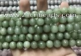 CCN5778 15 inches 10mm faceted round candy jade beads