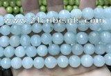 CCN5780 15 inches 10mm faceted round candy jade beads