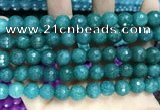 CCN5783 15 inches 10mm faceted round candy jade beads